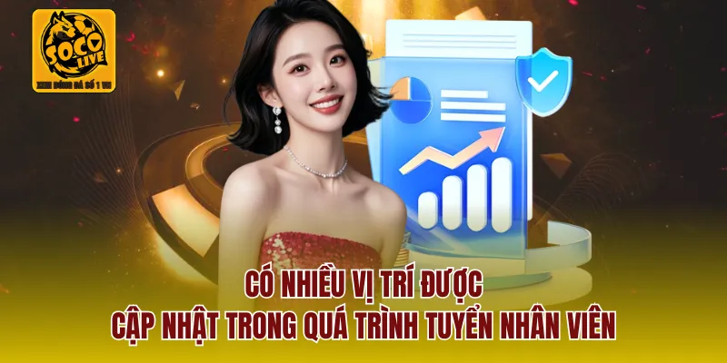 Có nhiều vị trí được cập nhật trong quá trình tuyển nhân viên